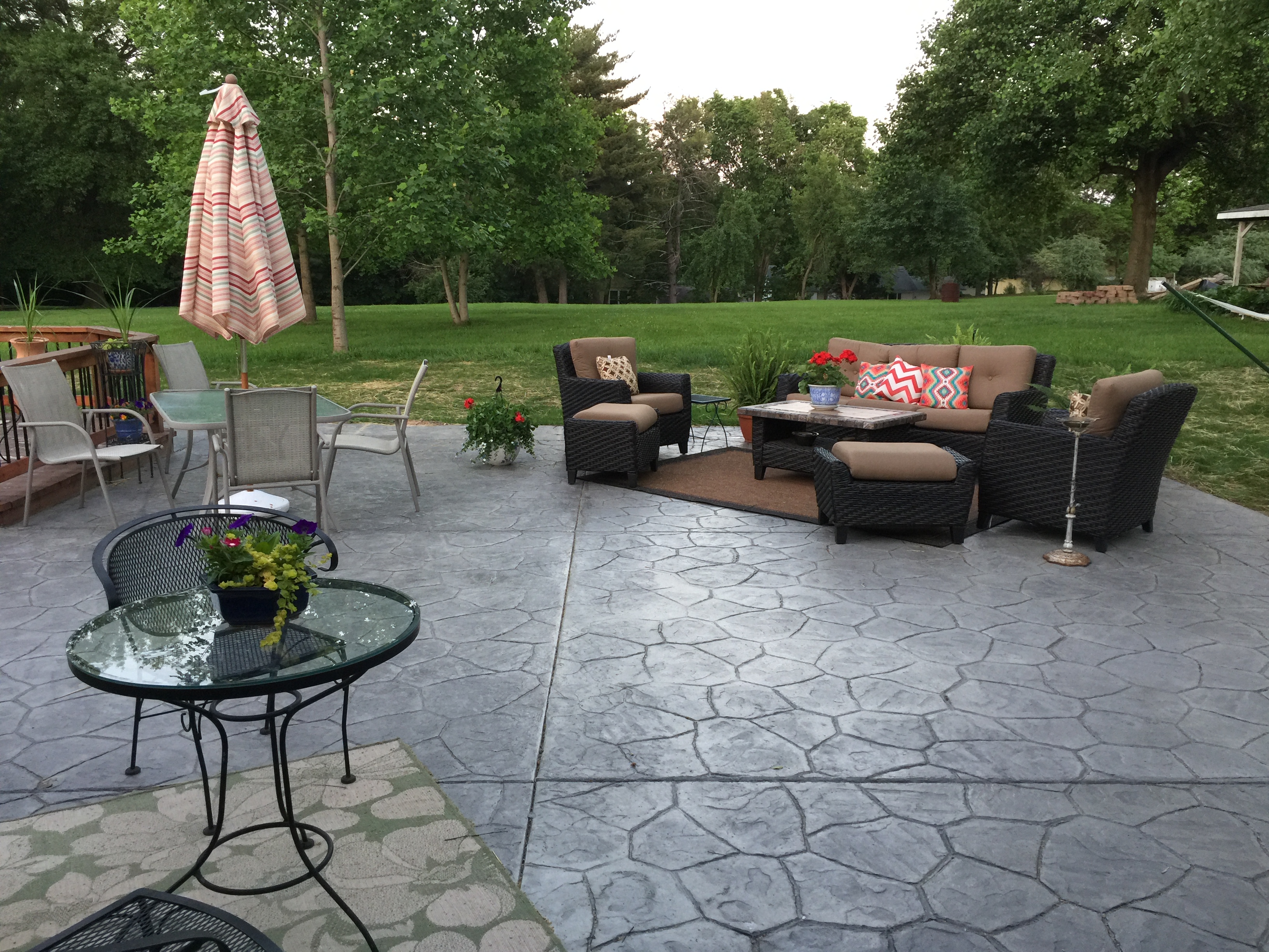 Standefer's Residence - Stamped Large Patio - after 3