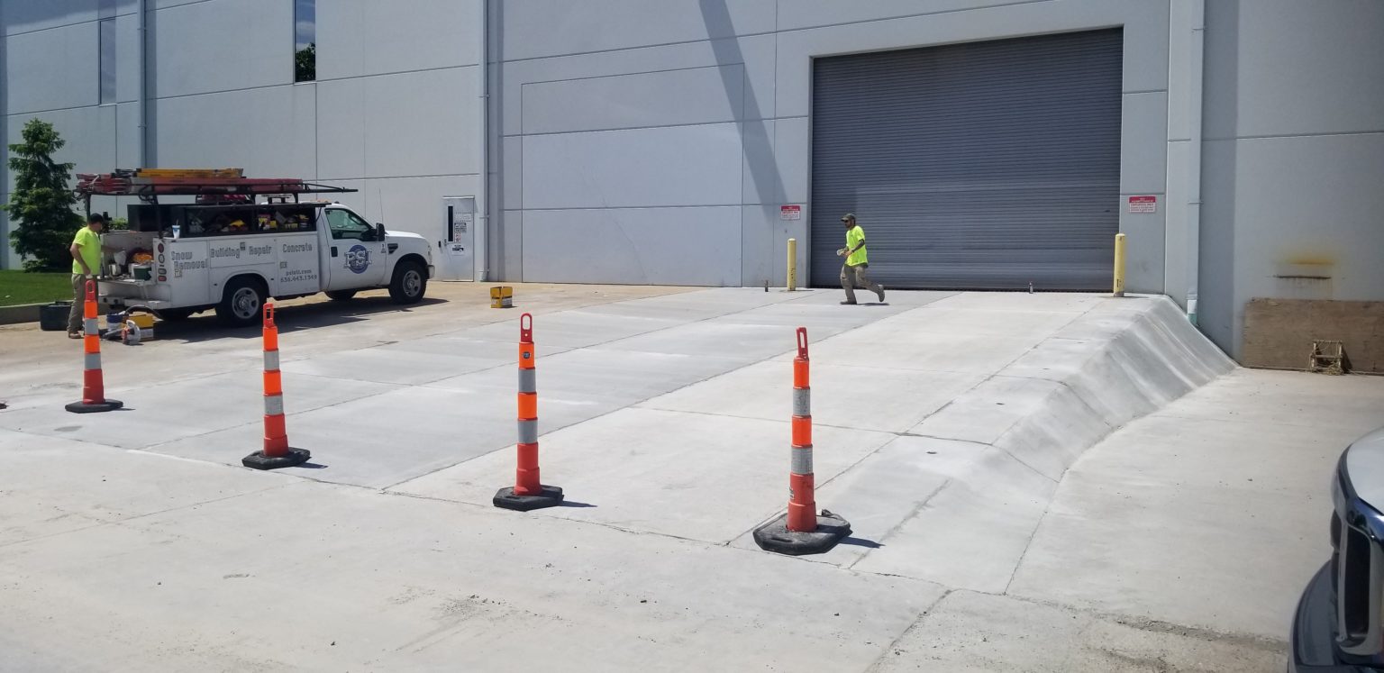 Loading Dock Concrete Replacement Property Services Industries